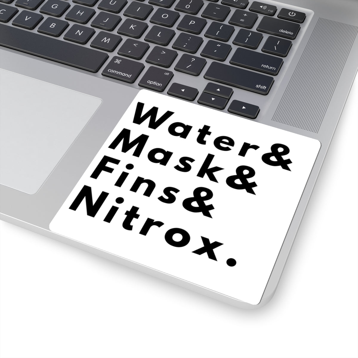 Water & Mask & Fins & Nitrox | Scuba Diving Kiss Cut Sticker