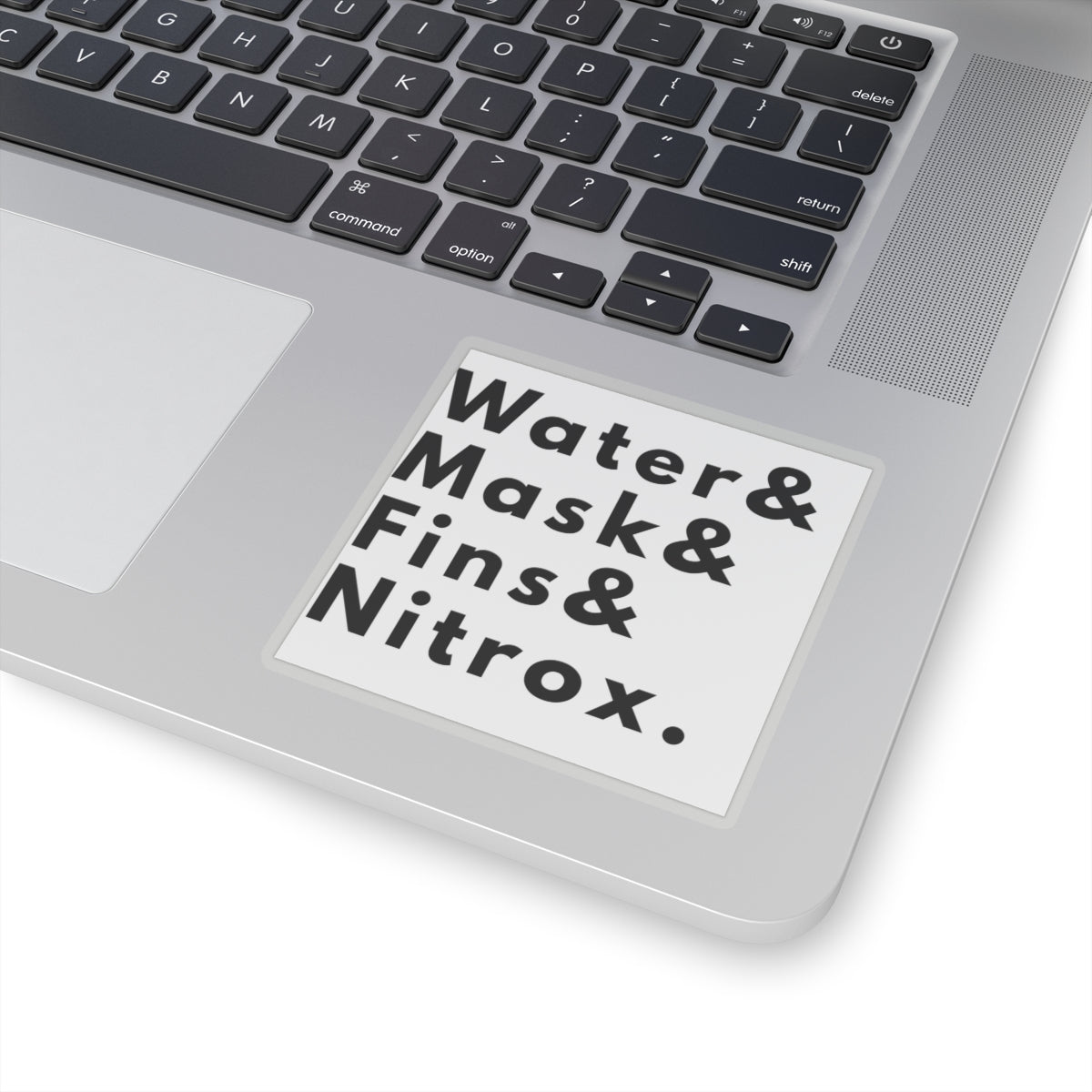 Water & Mask & Fins & Nitrox | Scuba Diving Kiss Cut Sticker