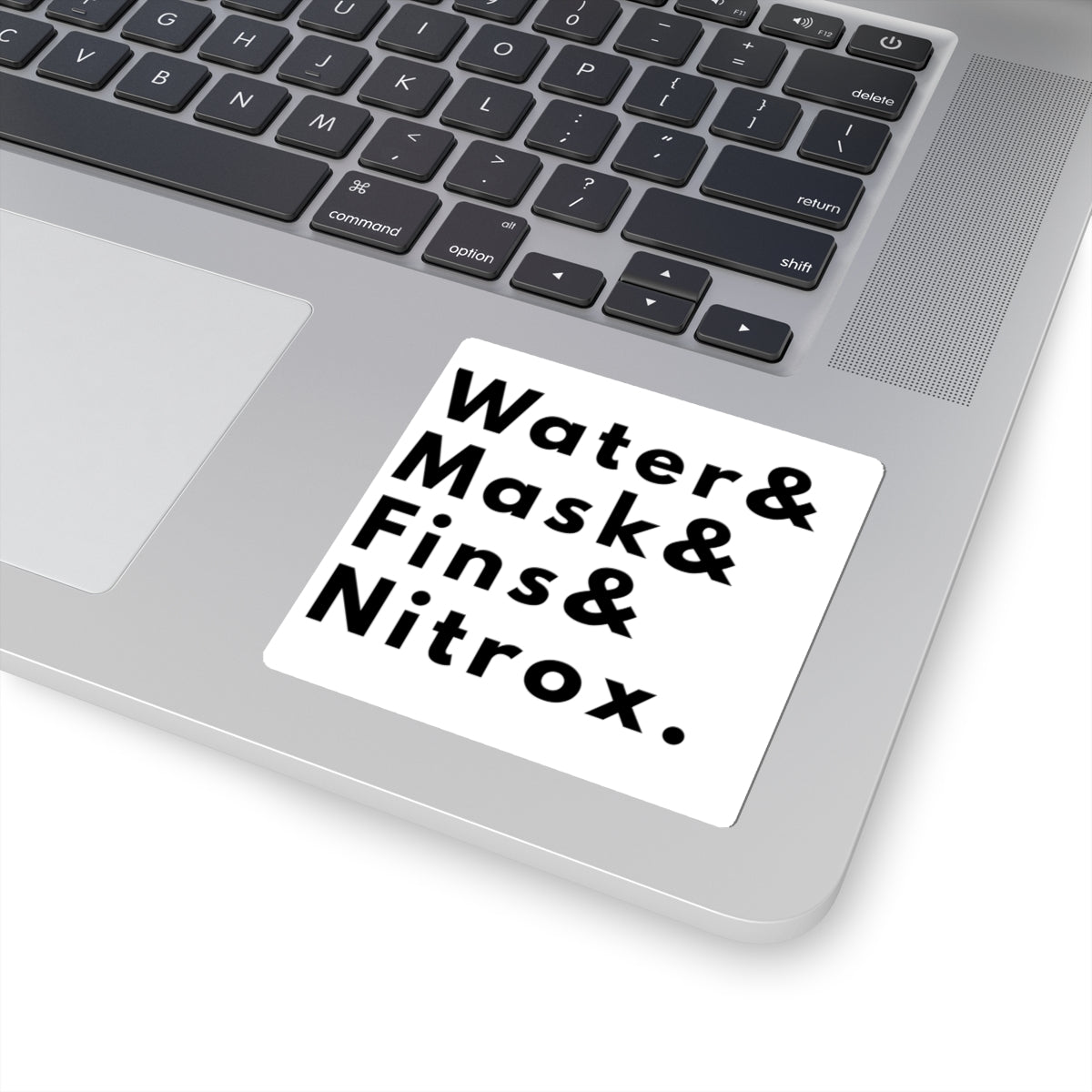 Water & Mask & Fins & Nitrox | Scuba Diving Kiss Cut Sticker